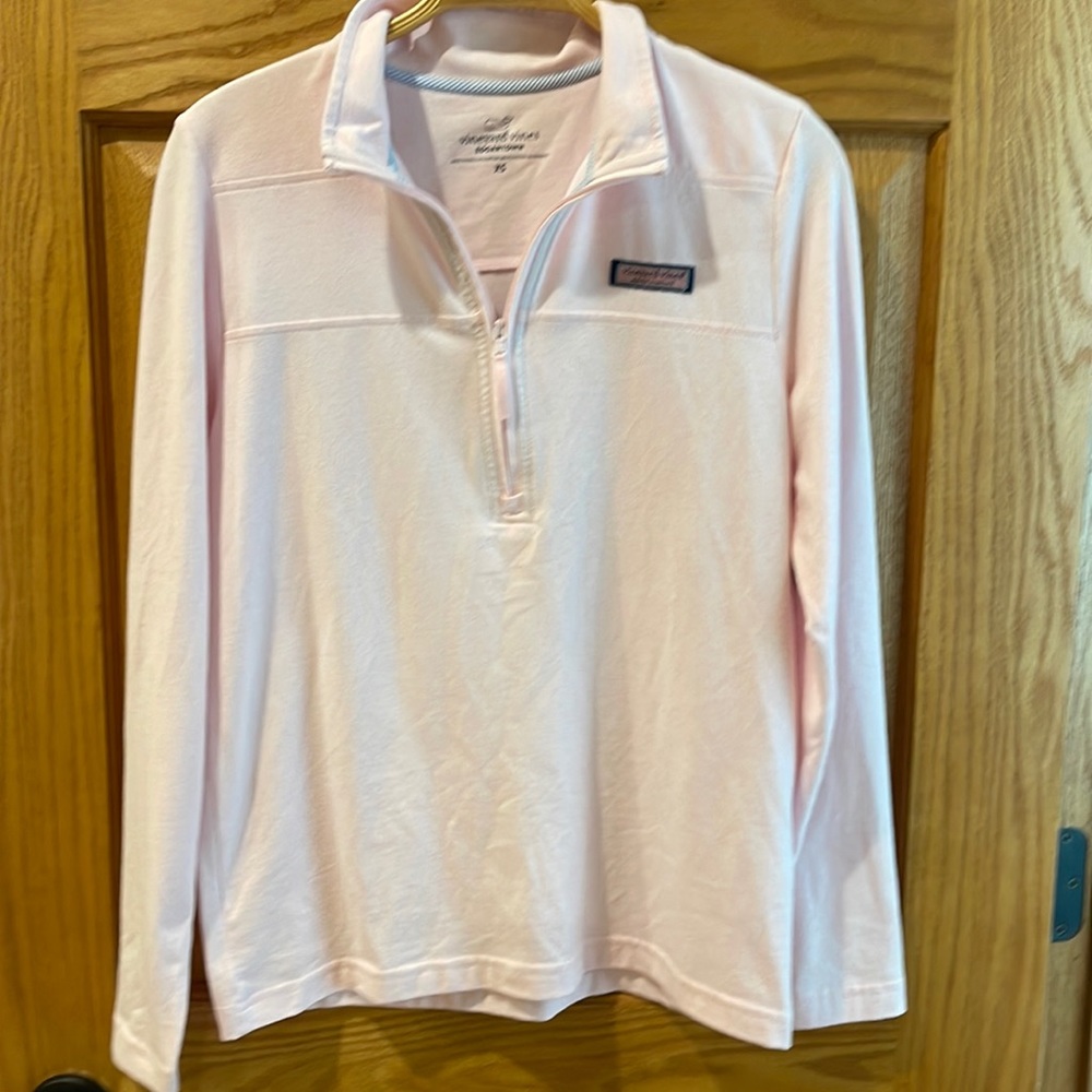 Vineyard vines  1/2 zip womens xs light pink pullover